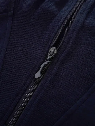 Bilde av WoolLand Geilo Cord Sweater Man Blue Ink